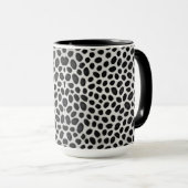 Mug Blanc Leopard élégant moderne collection de luxe M (Devant droit)