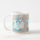 Mug Blanc maltais mignon de chiot (Gauche)