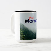 Mug Blanc Motivation Matinale | Tasse Citation Caf (Devant gauche)