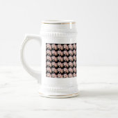 Mug blanc - Mug de conception de fleurs (Gauche)