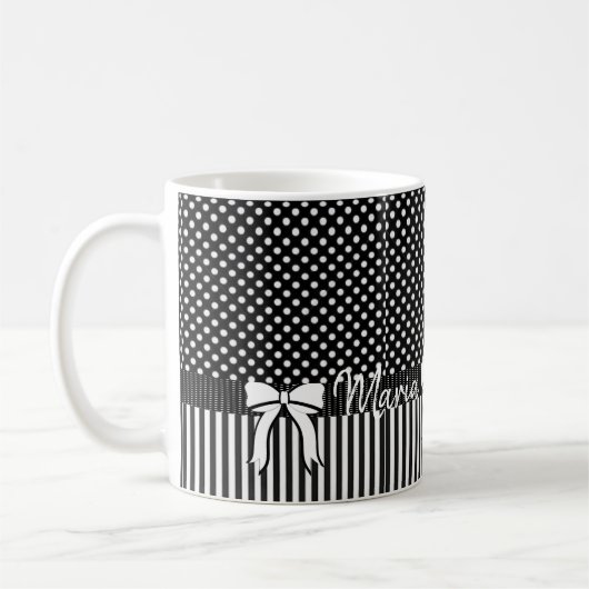 Mug blanc noir (Gauche)
