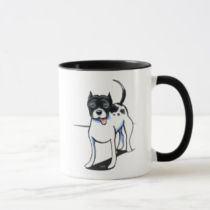 Mug Blanc noir du pitbull APBT