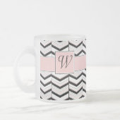Mug blanc noir et blanc clair Chevron (Gauche)