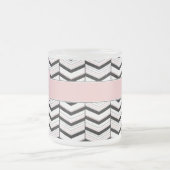 Mug blanc noir et blanc clair Chevron (Centre)
