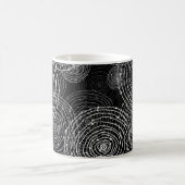 Mug Blanc Noir : Formes Rondes Simples. (Centre)