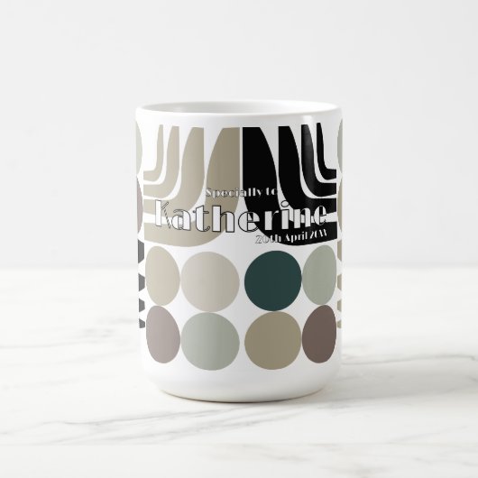 Mug Blanc Noir Gris Bohème (Centre)