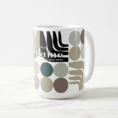 Mug Blanc Noir Gris Bohème (Devant droit)