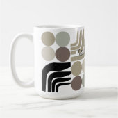 Mug Blanc Noir Gris Bohème (Gauche)