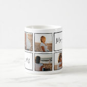 Mug Blanc Noir moderne Nous vous aimons Lots Maman 6 P (Centre)
