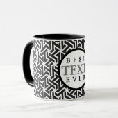 Mug Blanc noir professionnel moderne (Devant gauche)
