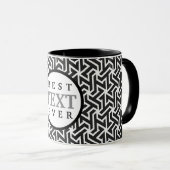Mug Blanc noir professionnel moderne (Devant droit)