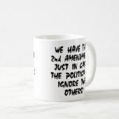 Mug Blanc nous avons le 2ème amendement (Devant droit)