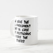 Mug Blanc nous avons le 2ème amendement (Devant gauche)