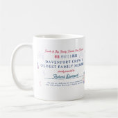 Mug Blanc rouge et bleu | Prix de la Réunion 4 juillet (Gauche)