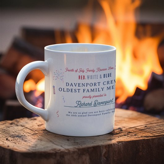 Mug Blanc rouge et bleu | Prix de la Réunion 4 juillet