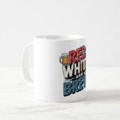 Mug Blanc rouge et Gras brun (Devant gauche)