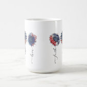MUG BLANC ROUGE PATRIOTIQUE BLEUS SOUFFRES BLEU (Centre)
