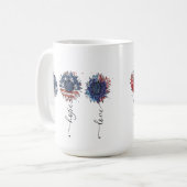 MUG BLANC ROUGE PATRIOTIQUE BLEUS SOUFFRES BLEU (Devant gauche)