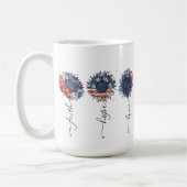 MUG BLANC ROUGE PATRIOTIQUE BLEUS SOUFFRES BLEU (Gauche)
