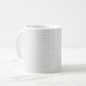 Mug Blanc solide texturé. (Devant gauche)