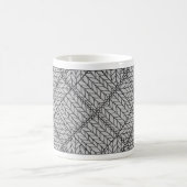 Mug Blanc Tricot ARGYLE GRIS (Centre)