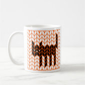 Mug Blanc Tricot Chat Noir (Gauche)