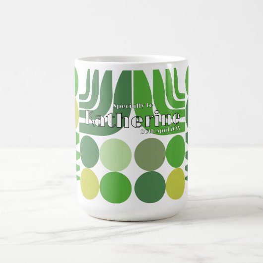Mug Blanc Vert Bohème (Centre)