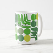Mug Blanc Vert Bohème (Devant droit)