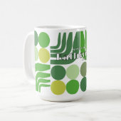 Mug Blanc Vert Bohème (Devant gauche)