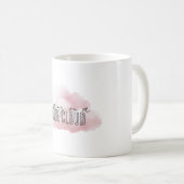 Mug Blanc Vivre Sur Un Nuage Rose (Devant droit)