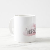 Mug Blanc Vivre Sur Un Nuage Rose (Devant gauche)