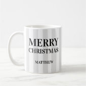 Mug Blancs et Noirs Grandes Têtes Joyeuses Noël (Gauche)