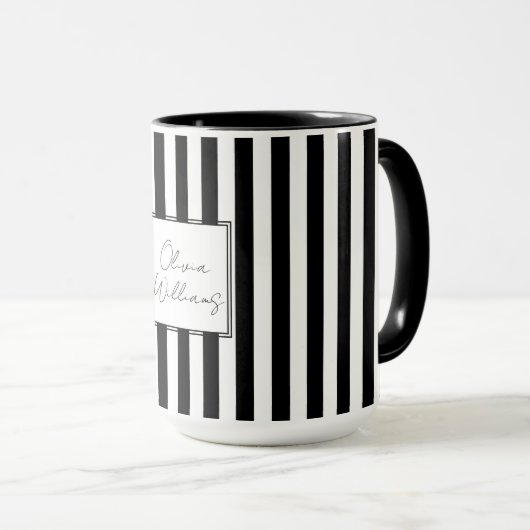 Mug Blancs noirs (Devant droit)
