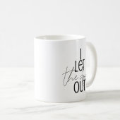Mug Blancs noirs humoristiques Je laisse les chiens de (Devant droit)