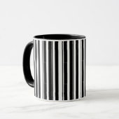 Mug Blancs noirs irréguliers (Devant gauche)