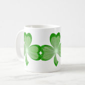 Mug Blancs shamrock (Devant gauche)