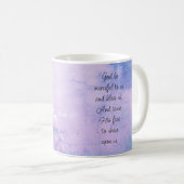 Mug Blank Inside Beautiful Psalm 67 Blessing Upon Us (Devant droit)