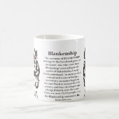 Mug Blankenship, l'origine et signification sur une (Centre)