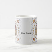Mug Blason de chevalier Nom de famille (Centre)