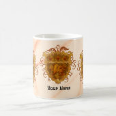 Mug Blason de famille Griffon mugue de nom de famille (Centre)