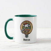 Mug Blason du clan Duncan sur tartan (Gauche)