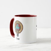 Mug Blason du clan Grant sur tartan (Devant gauche)