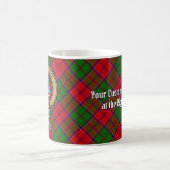 Mug Blason du clan Grant sur tartan (Centre)