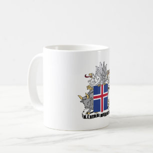 Mug Blason national de l'Islande symbole emblème