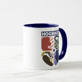 Mug Blason timbré HOGWARTS™ vintage (Devant droit)