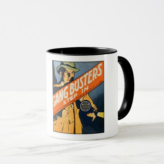 MUG BLB GANGBUSTERS 1930 DE L'ICCA (Devant droit)