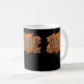 Mug Bleached Leopard Basketball Jeu Vibes Basketb (Devant droit)