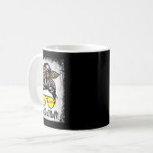 Mug Bleachée Douce Maman Vie Avec Léopard Et Chignon M (Devant gauche)