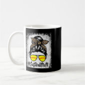 Mug Bleachée Douce Maman Vie Avec Léopard Et Chignon M (Gauche)