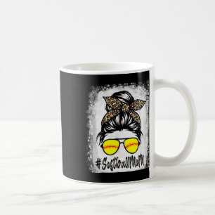 Mug Bleachée Douce Maman Vie Avec Léopard Et Chignon M